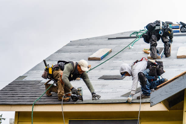 Professional Emergency Roof Repair technician working in Johnson City, NY
